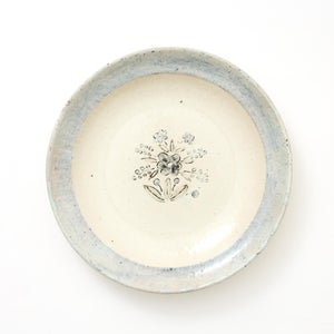 伊賀石本 花絵皿 七寸半 秋の束 0425