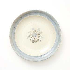 伊賀石本 花絵皿 七寸半 秋の束 0427