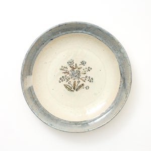 伊賀石本 花絵皿 七寸半 秋の束 0428