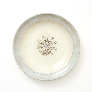 伊賀石本 花絵皿 七寸半 秋の束 0429