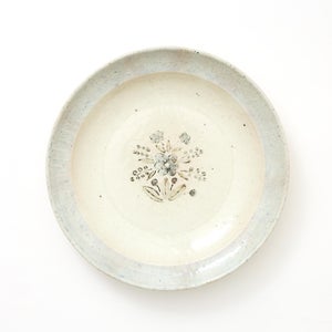 伊賀石本 花絵皿 七寸半 秋の束 0432