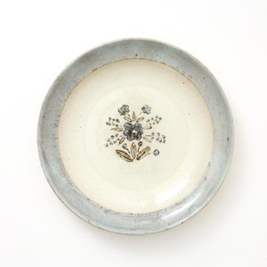 伊賀石本 花絵皿 七寸半 秋の束 0433