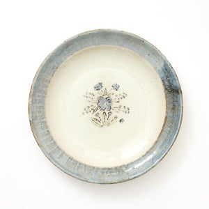 伊賀石本 花絵皿 七寸半 秋の束 0437