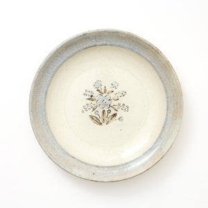 伊賀石本 花絵皿 七寸半 秋の束 0438