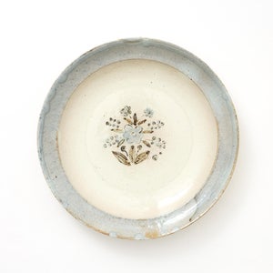 伊賀石本 花絵皿 七寸半 秋の束 0440