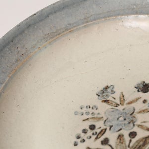 伊賀石本 花絵皿 七寸半 秋の束 0447