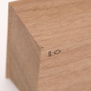 箸箱 楡 木地 1131