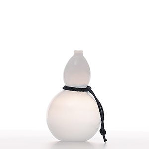 ひょうたん花入2 / 白 0037