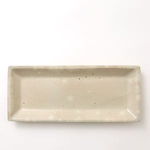 伊賀 長角皿 石灰 0065