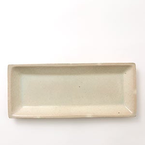 伊賀 長角皿 石灰 0068