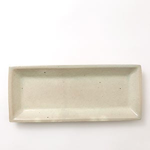 伊賀 長角皿 石灰 0076