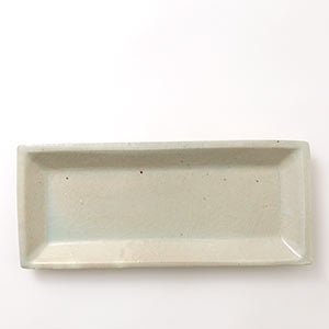 伊賀 長角皿 石灰 0080