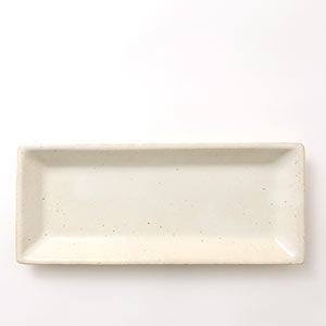 伊賀 長角皿 志野 0061