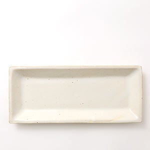 伊賀 長角皿 志野 0063