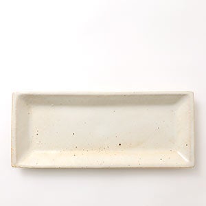 伊賀 長角皿 志野 0066