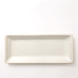 伊賀 長角皿 志野 0067