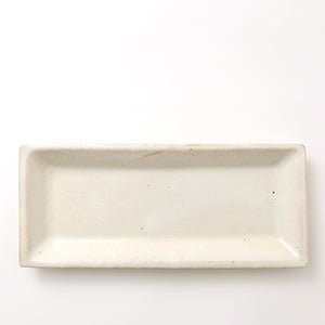 伊賀 長角皿 志野 0068