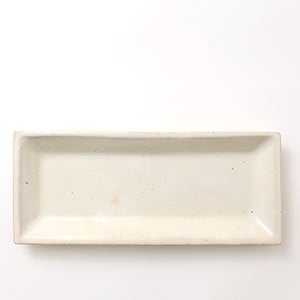 伊賀 長角皿 志野 0069