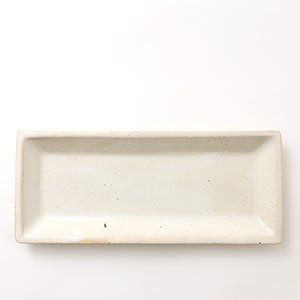 伊賀 長角皿 志野 0070