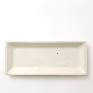 伊賀 長角皿 志野 0071