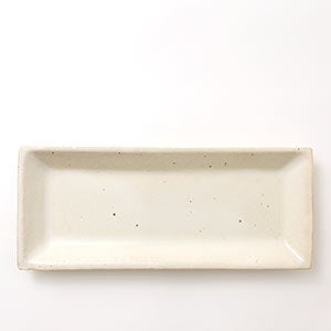 伊賀 長角皿 志野 0073