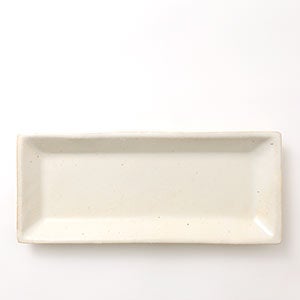 伊賀 長角皿 志野 0074