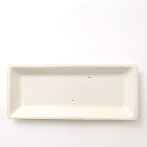 伊賀 長角皿 志野 0077