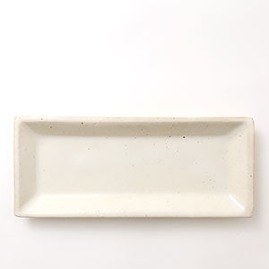 伊賀 長角皿 志野 0079