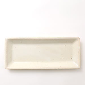 伊賀 長角皿 志野 0081