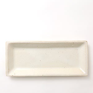 伊賀 長角皿 志野 0082