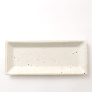 伊賀 長角皿 志野 0084