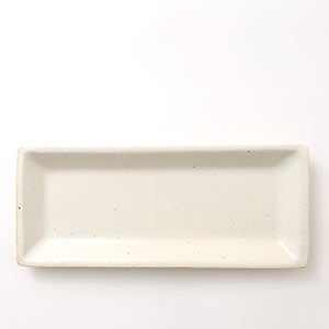 伊賀 長角皿 志野 0085