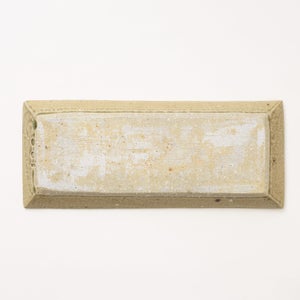 伊賀 長角皿 松灰 0054