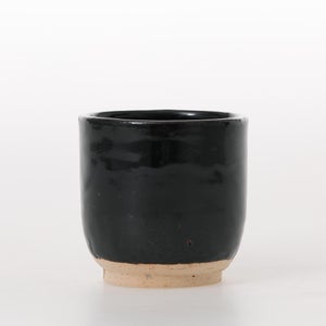 丸湯呑 黒飴 0190