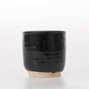 丸湯呑 黒飴 0192