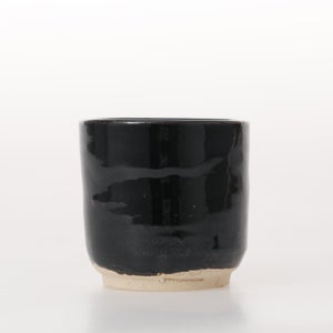 丸湯呑 黒飴 0193