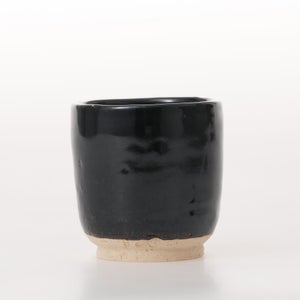 丸湯呑 黒飴 0196