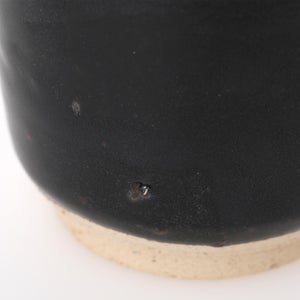 丸湯呑 黒飴 0192