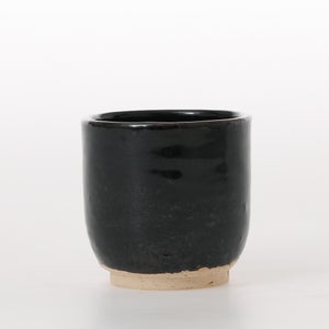 丸湯呑 黒飴 0190