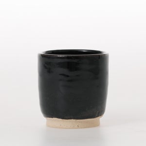 丸湯呑 黒飴 0191