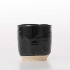 丸湯呑 黒飴 0192