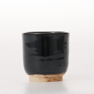 丸湯呑 黒飴 0195