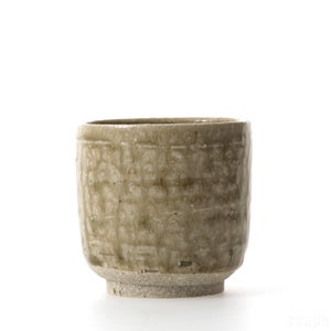 丸湯呑 松灰 0158