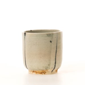 丸湯呑 呉須鉄太十草 0187