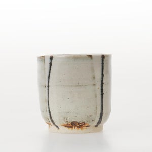 丸湯呑 呉須鉄太十草 0299