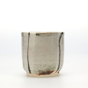 丸湯呑 呉須鉄太十草 0327