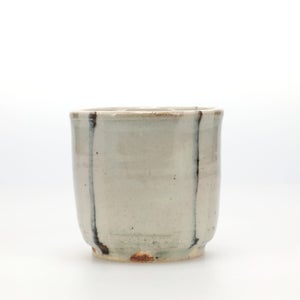 丸湯呑 呉須鉄太十草 0328