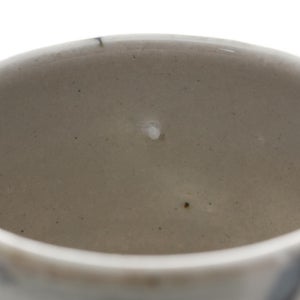 丸湯呑 呉須鉄太十草 0327