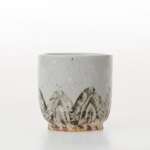 丸湯呑 蓮華紋掻落 0310