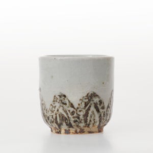 丸湯呑 蓮華紋掻落 0311